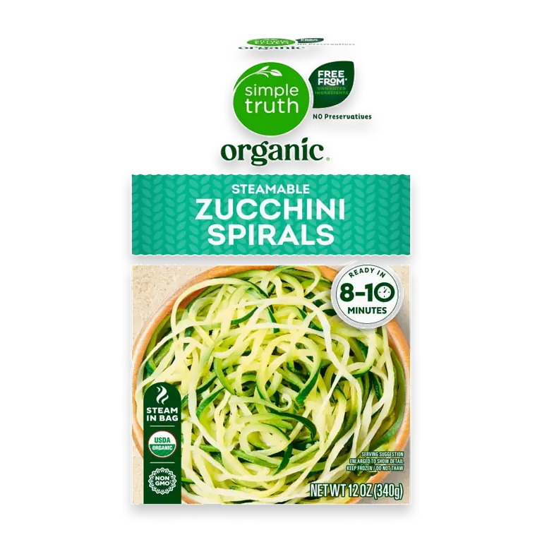 Steamable Zucchini Spirals