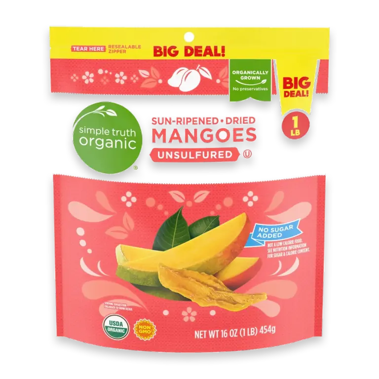 Sun Ripened Unsulfured Dried Mangoes