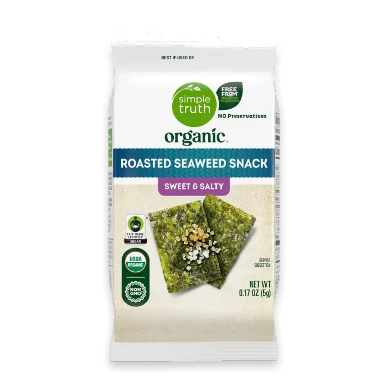 Sweet and Salty Roasted Seaweed Snack