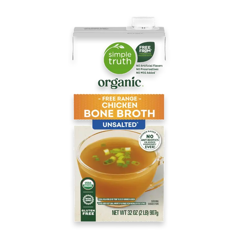 Unsalted Free Range Chicken Bone Broth