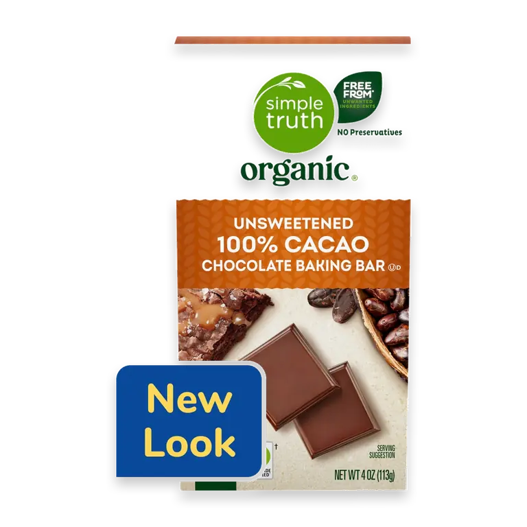 Organic Unsweetened 100% Cacao Chocolate Baking Bar