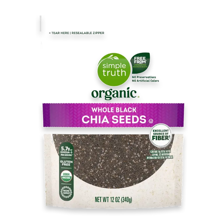 Organic Whole Black Chia Seeds