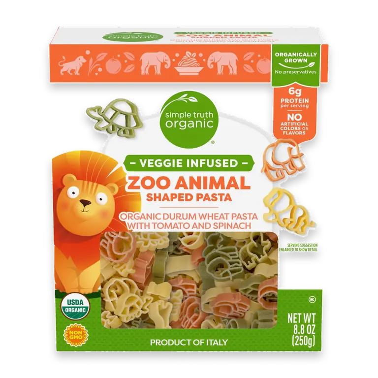 Zoo Animal Shaped Pasta