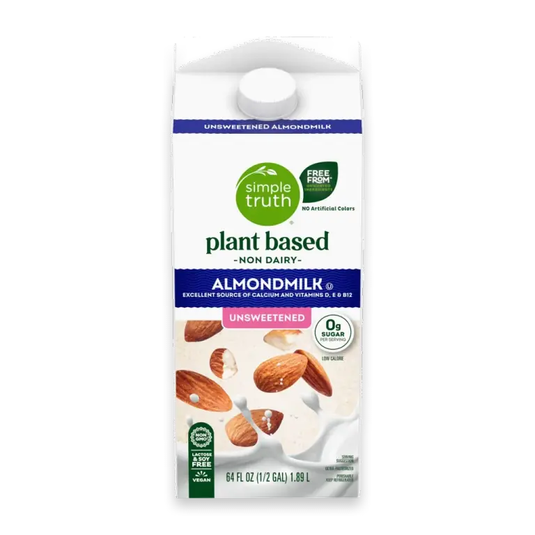 Plant Based Non Dairy Unsweetened Almondmilk Half Gallon