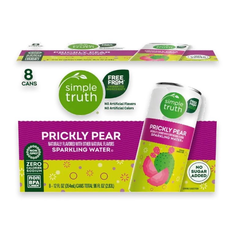 Prickly Pear Sparkling Seltzer Water Cans
