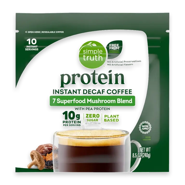 Protein 7 Superfood Mushroom Blend Instant Decaf Coffee