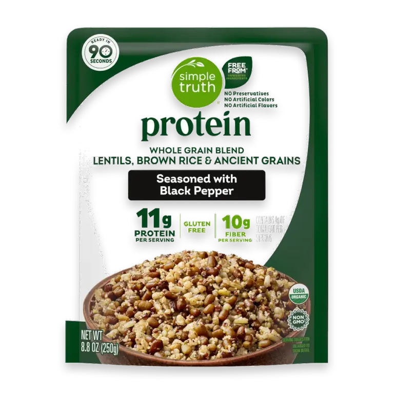 Protein Black Pepper Lentils Brown Rice and Ancient Grains Whole Grain Blend