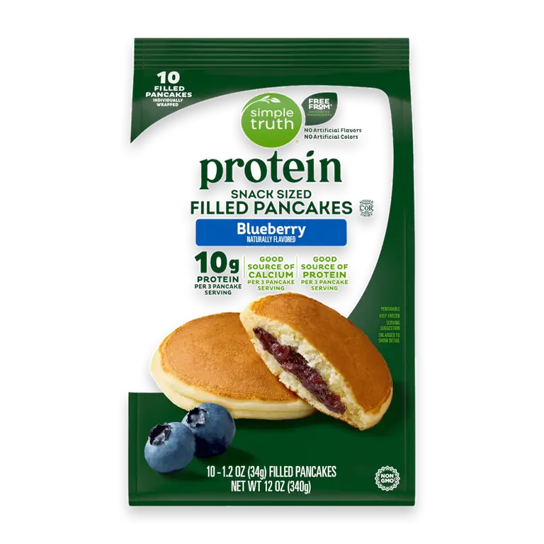 Protein Blueberry Snack Sized Filled Pancakes