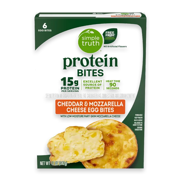 Protein Cheddar and Mozzarella Egg Bites
