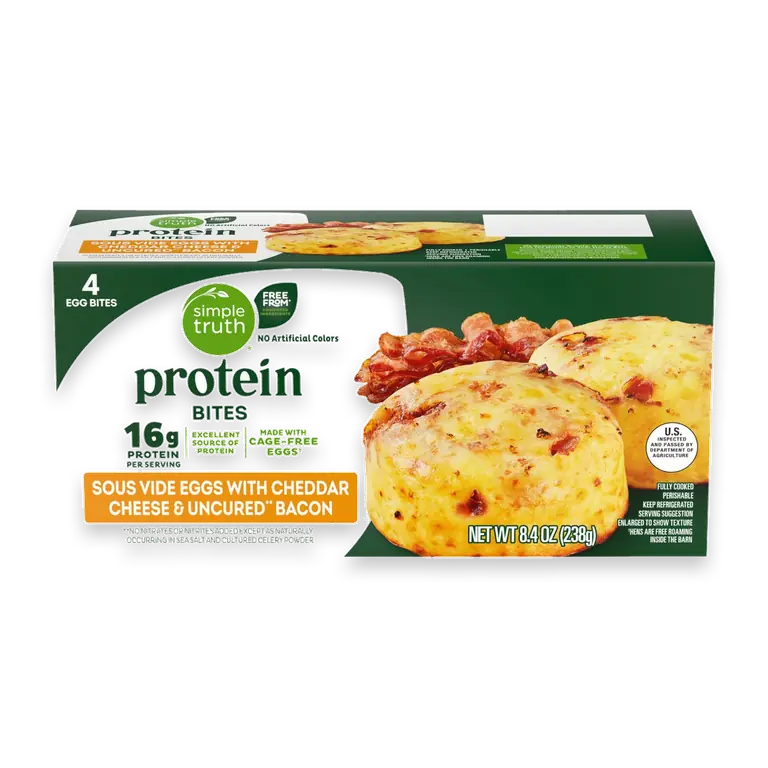 Protein Cheddar Cheese and Bacon Egg Bites