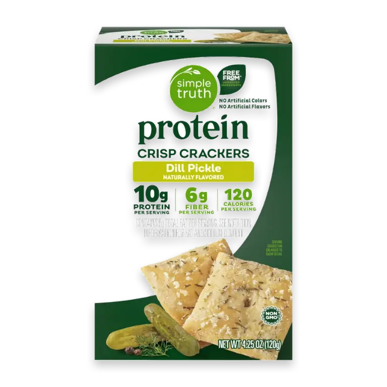 Protein Dill Pickle Crisp Crackers