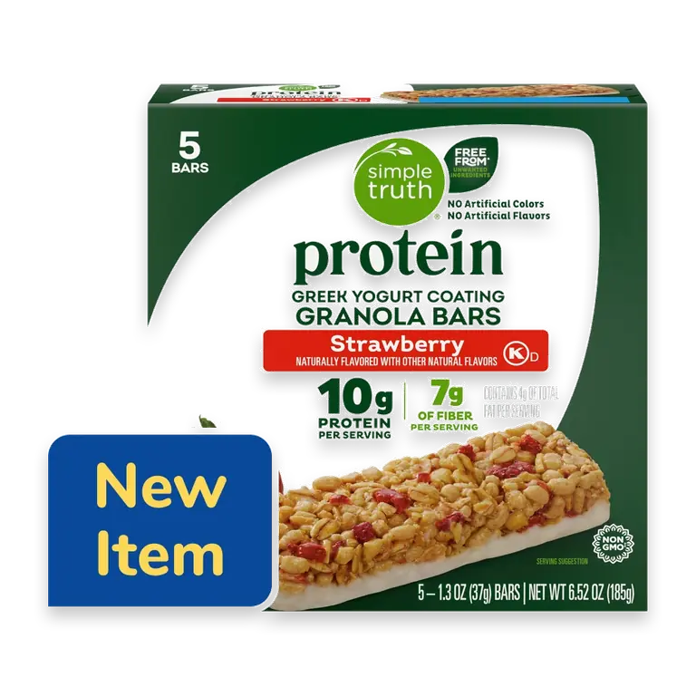 Protein Greek Yogurt Coating Strawberry Granola Bars