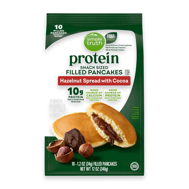 Protein Hazelnut with Cocoa Snack Sized Filled Pancakes