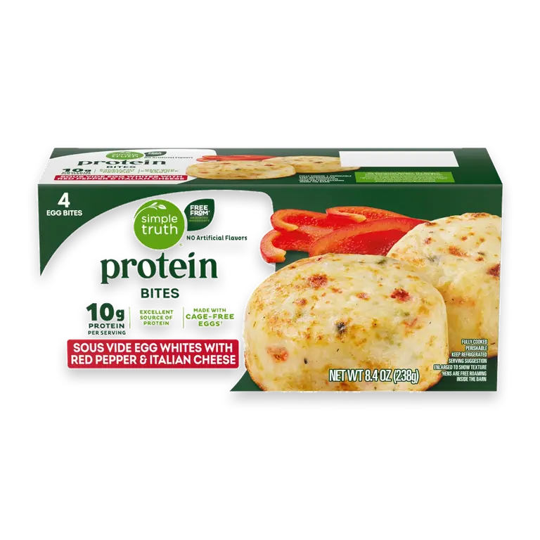 Protein Red Pepper and Italian Cheese Egg White Bites