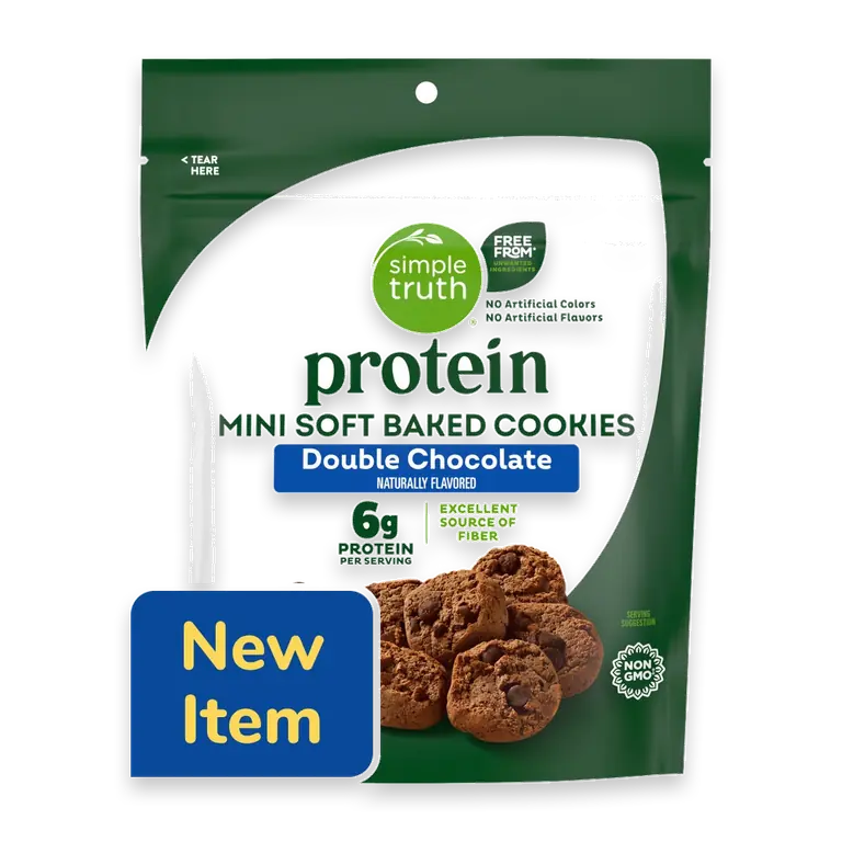 Protein Soft Baked Double Chocolate Mini Cookies