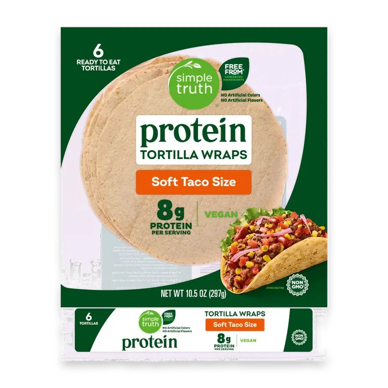 Protein Soft Taco Size Tortilla Wraps