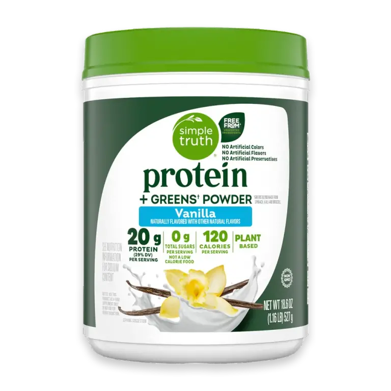 Protein with Greens Plant Based Vanilla Flavored Protein Powder