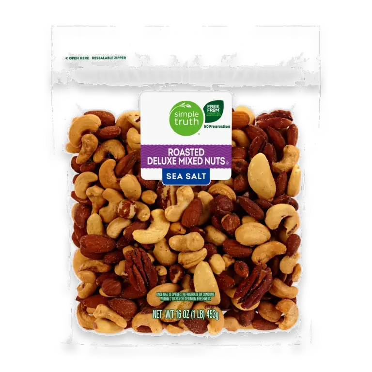 ROASTED DELUXE MIXED NUTS SEA SALT - SIMPLE TRUTH - 16 OZ