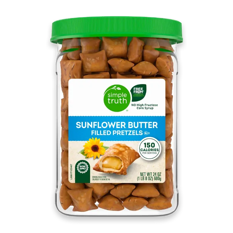 Sunflower Butter Filled Pretzels