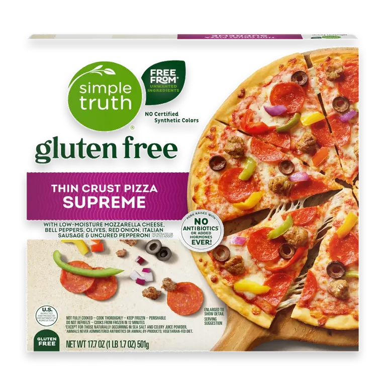 Supreme Gluten Free Frozen Pizza