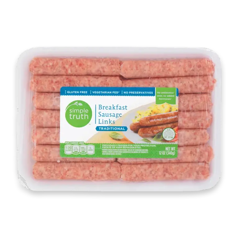 Traditional Breakfast Pork Sausage Links