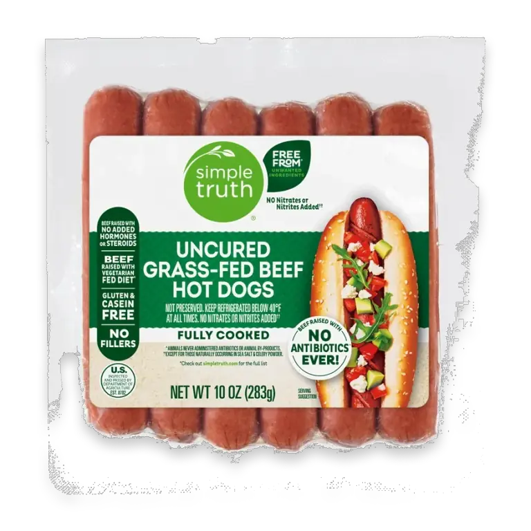 Uncured Grass Fed Beef Hot Dogs