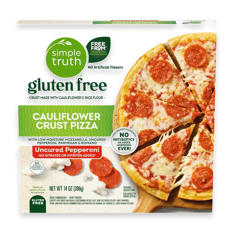Uncured Pepperoni Gluten Free Cauliflower Crust Frozen Pizza