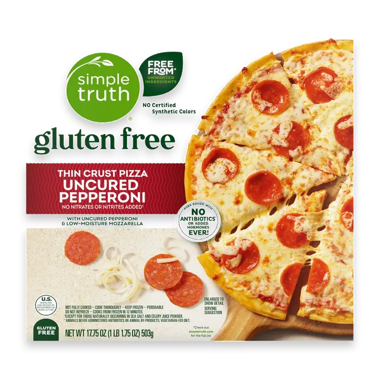 Uncured Pepperoni Gluten Free Frozen Pizza