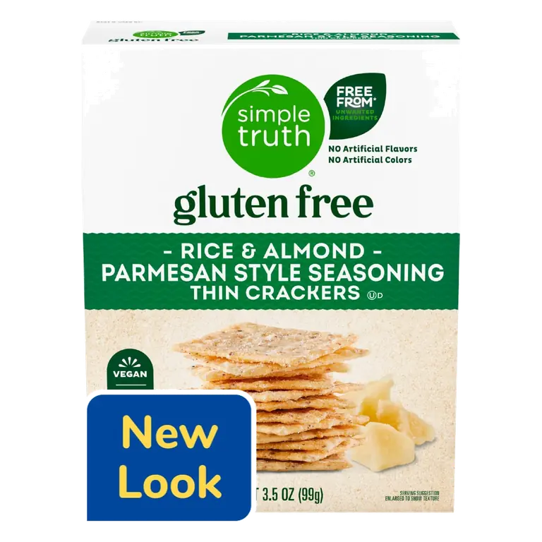 Vegan Parmesan Style Seasoning Rice & Almond Thin Crackers
