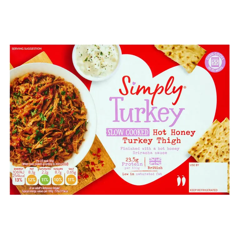 592g Hot Honey Slow Cooked Turkey Thigh