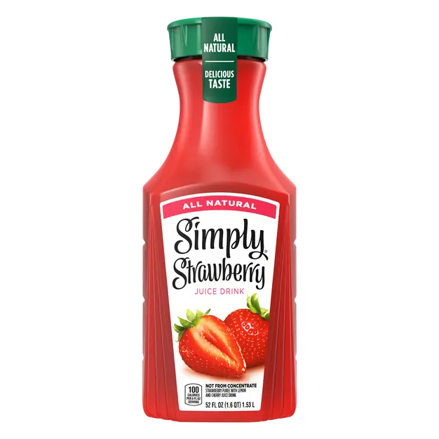 All Natural Strawberry Juice Drink