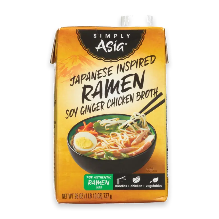 Japanese Inspired Ramen Soy Ginger Chicken Broth