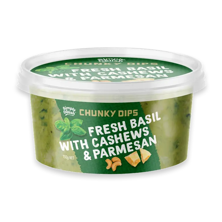 Chunky Dip Fresh Basil With Cashews & Parmesan
