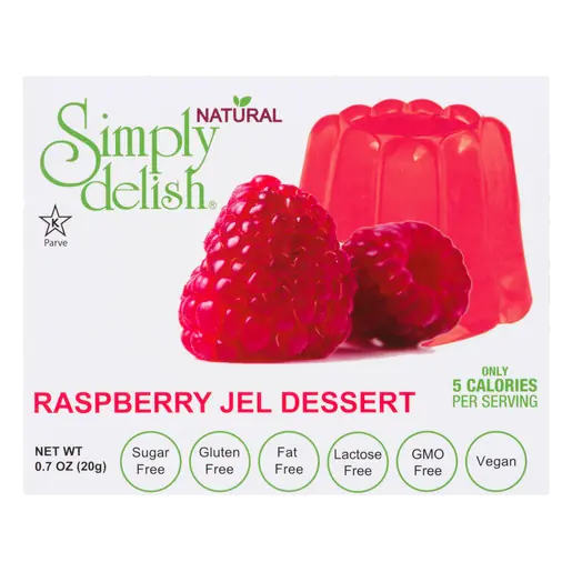 Gluten-Free Vegan Jel Dessert Raspberry 20 g