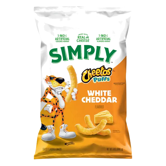 Simply Cheetos Puffs White Cheddar Cheese Flavored Snacks