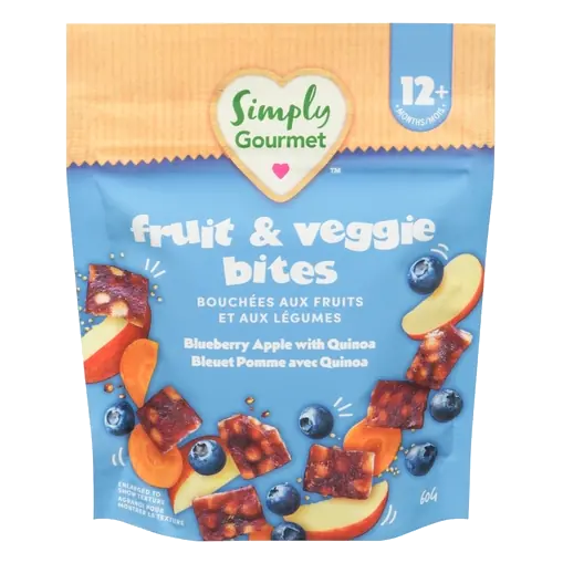 Fruit & Veggie Bites Blueberry Apple with Quinoa 12+ Months 60 g