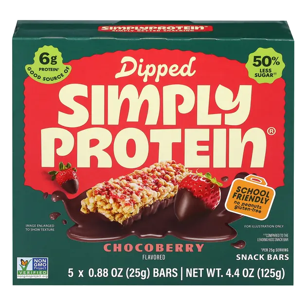 Chocoberry Flavored Dipped Snack Bars - 4 ct