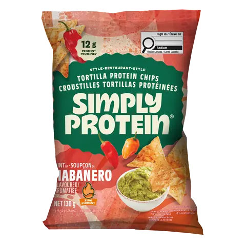 SimplyProtein Tortilla Protein Chips Hint Of Habanero 130 g