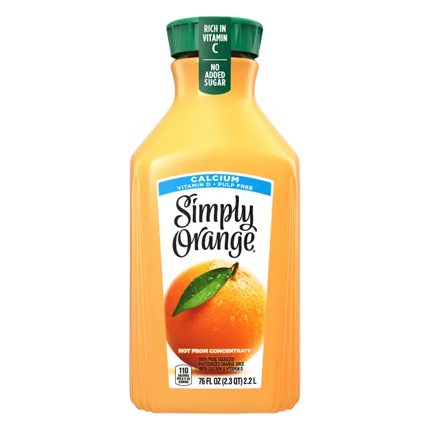 Pulp Free Calcium Orange Juice
