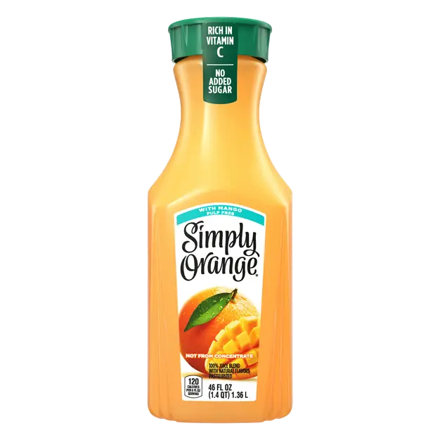 Pulp Free Orange Juice Blend with Mango