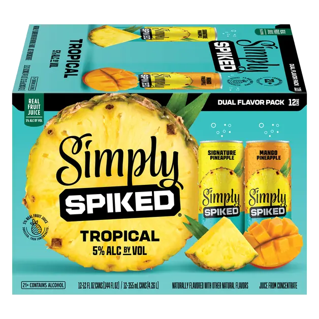 Spiked Tropical Hard Lemonade Variety Pack - 12 pk