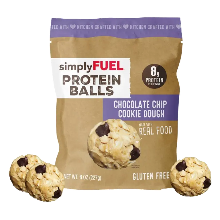 simplyFUEL Chocolate Chip Cookie Dough Protein Balls - 8g Protein - 8oz
