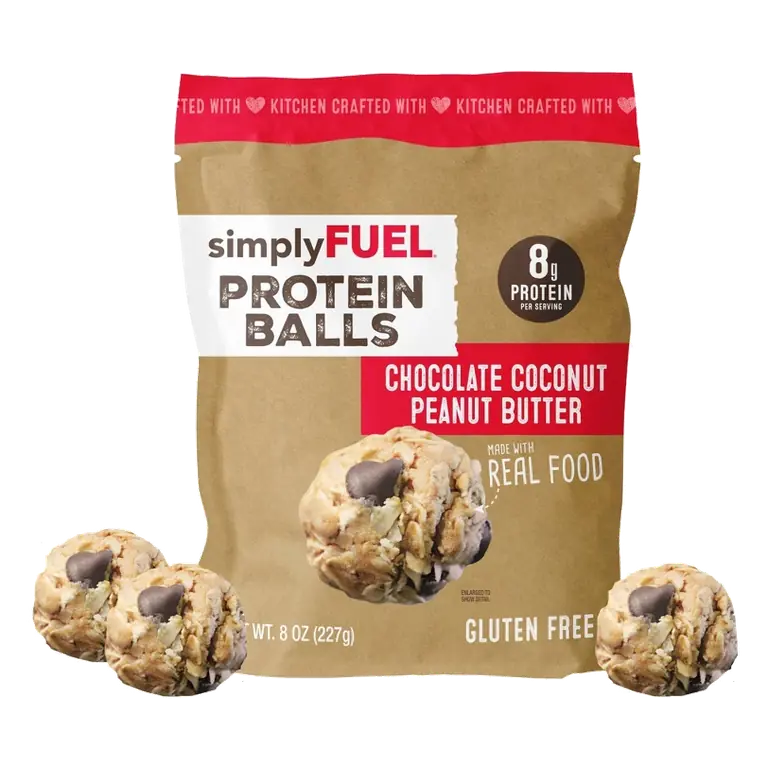 simplyFUEL Chocolate Coconut Peanut Butter Protein Balls - 8g Protein - 8oz