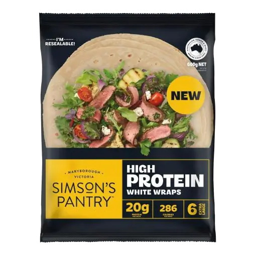 High Protein White Wraps 6 Pack