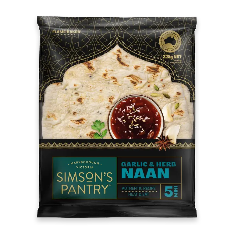Mini Naans Garlic & Herb