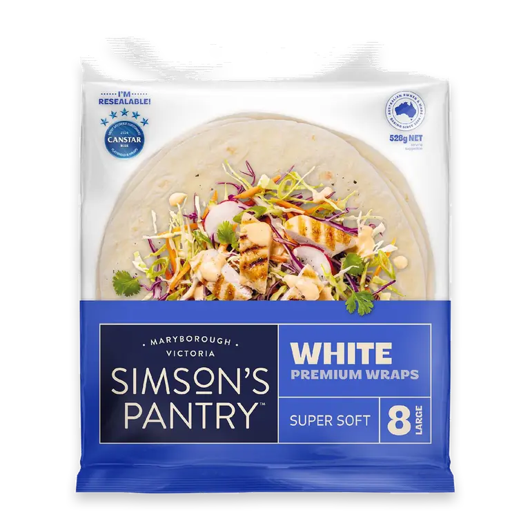 Premium White Large Wraps