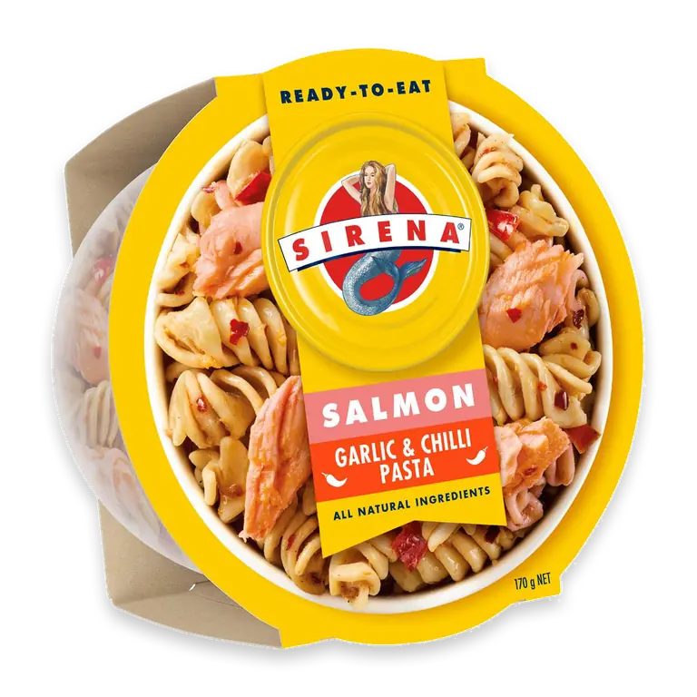 Salmon Garlic & Chilli Pasta Bowl