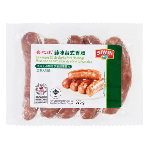 Frozen Pork Sausage Taiwanese Style Garlic 375 g