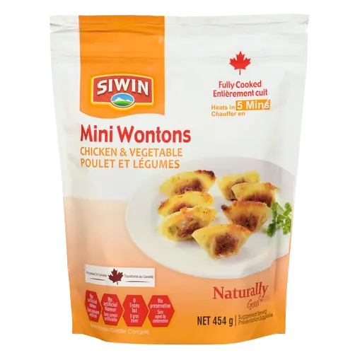 Mini Wontons Chicken Vegetable 454 g (frozen)