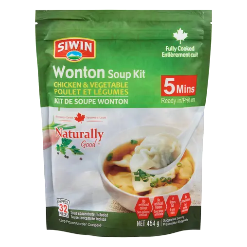 soup wonton chicken & vegetable kit 454 g (frozen)